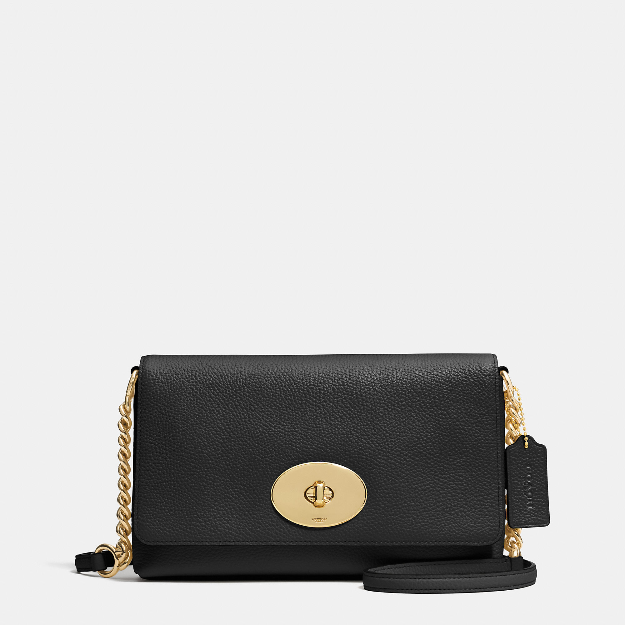 Famous Brand Coach Crosstown Crossbody In Pebble Leather